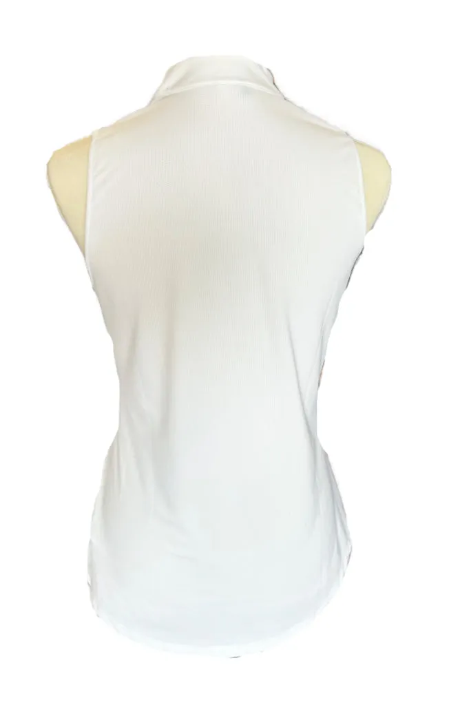Adidas Blue & Coral Ombre Sleeveless Women's Golf Top w/Logo Size S