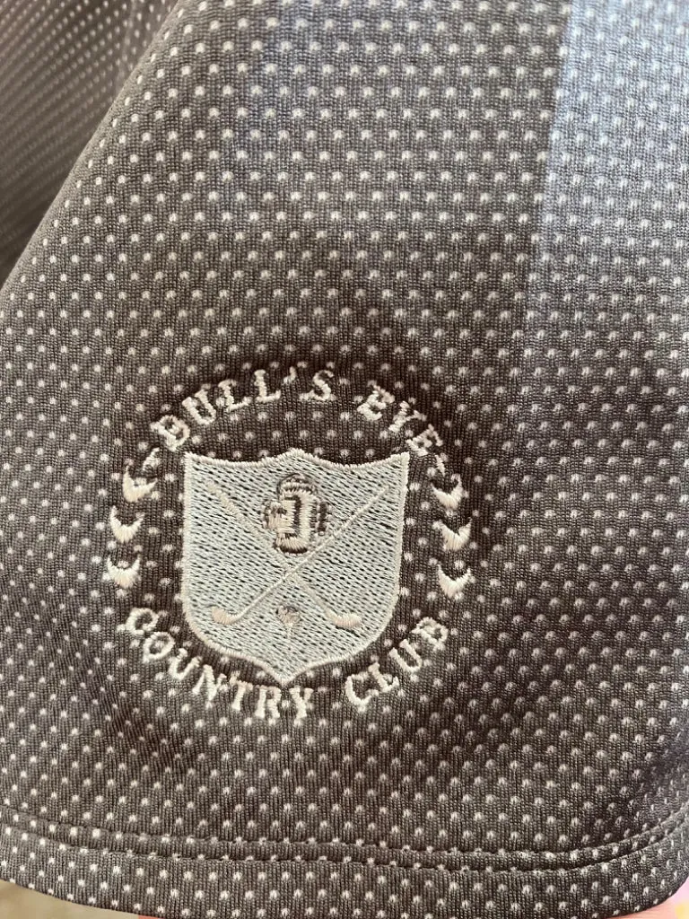 Adidas Gray Dotted Women's Short Sleeve Golf Top w/Logo Size 2XL