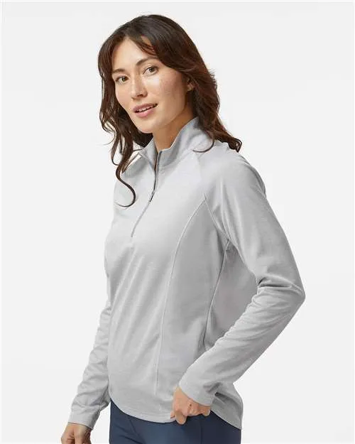 Adidas Ladies Space Dyed Quarter-Zip Pullover