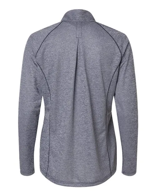 Adidas Ladies Space Dyed Quarter-Zip Pullover