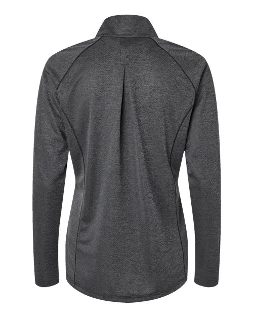 Adidas Ladies Space Dyed Quarter-Zip Pullover