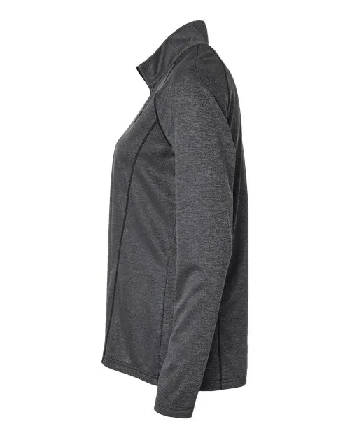Adidas Ladies Space Dyed Quarter-Zip Pullover