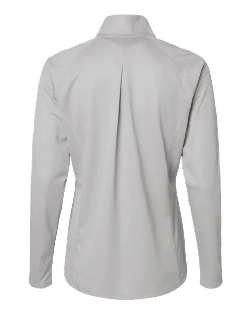 Adidas Ladies Space Dyed Quarter-Zip Pullover