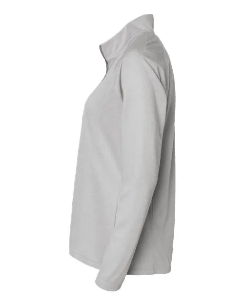 Adidas Ladies Space Dyed Quarter-Zip Pullover