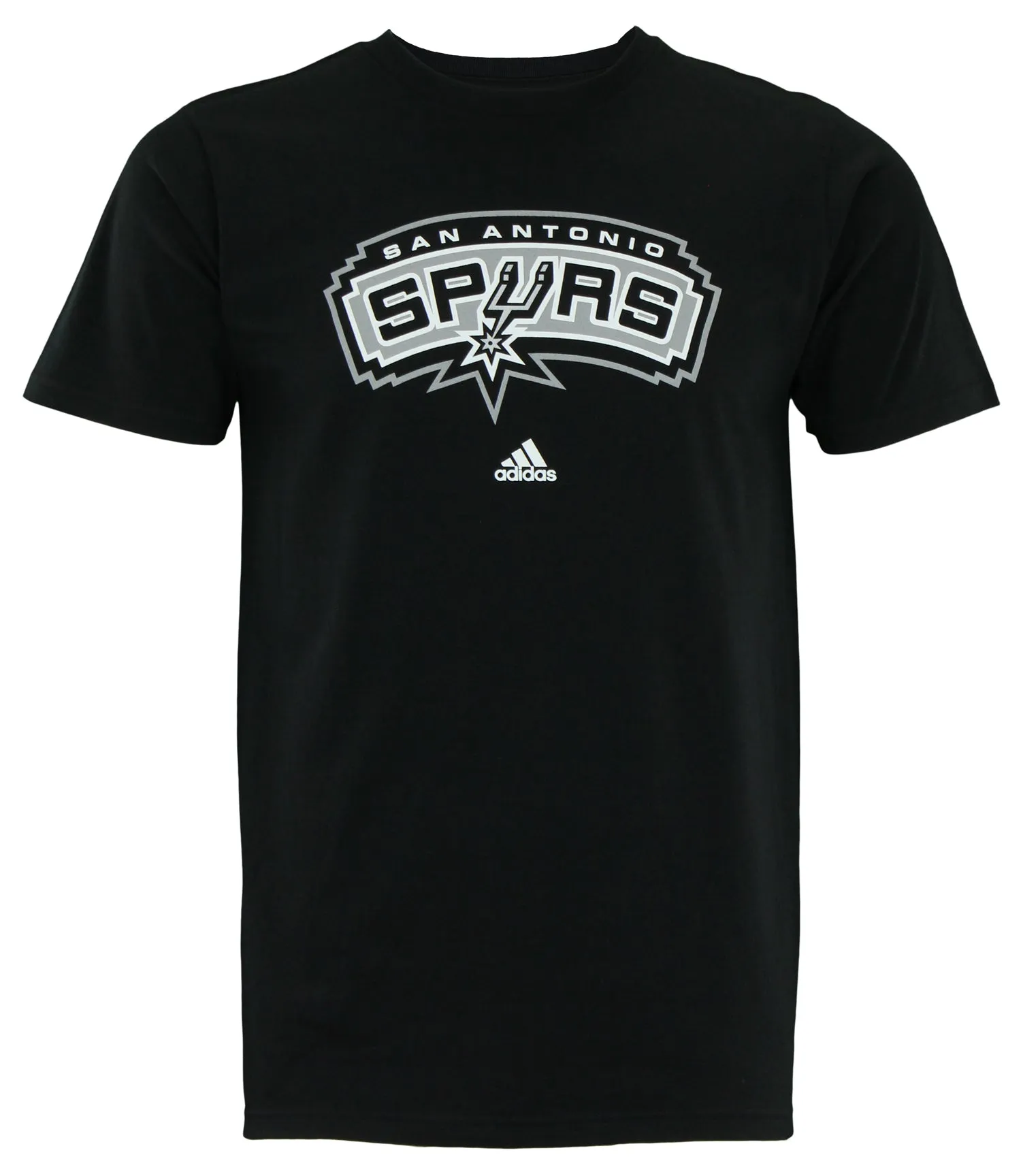 Adidas NBA Men's San Antonio Spurs Primary Logo T-shirt, Black