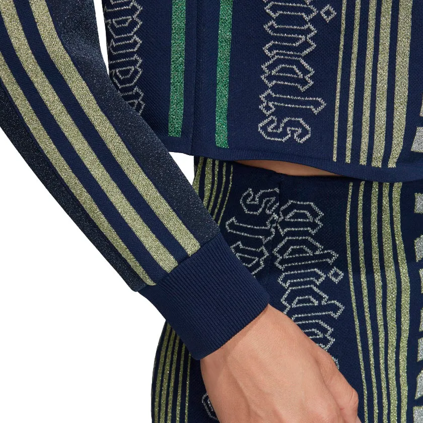 Adidas Women's Sport Inspired Track Jacket, Night Indigo / Semi Frozen Yellow / Dash Grey