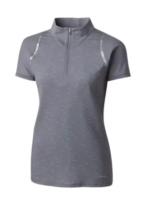 Annika by Cutter & Buck Elite Short Sleeve Mock Half Zip Golf Top MSP$100