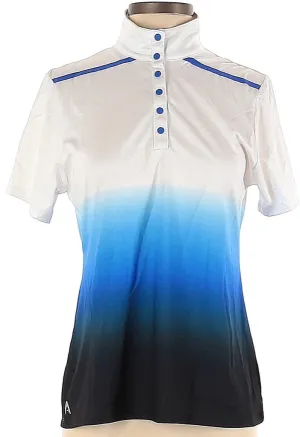 Antigua One & Blue Ombre Snap Golf Polo Size S