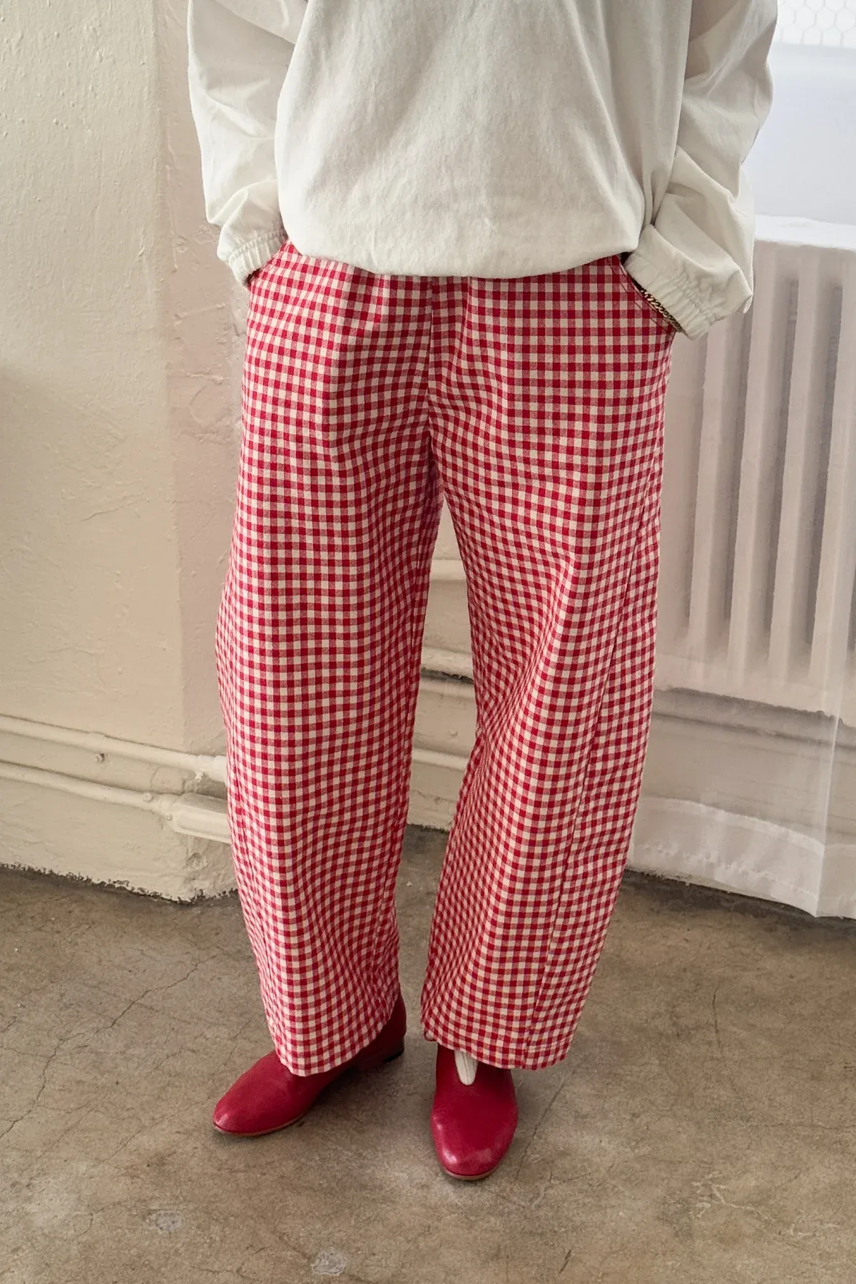 Arc Pants (Red Gingham)