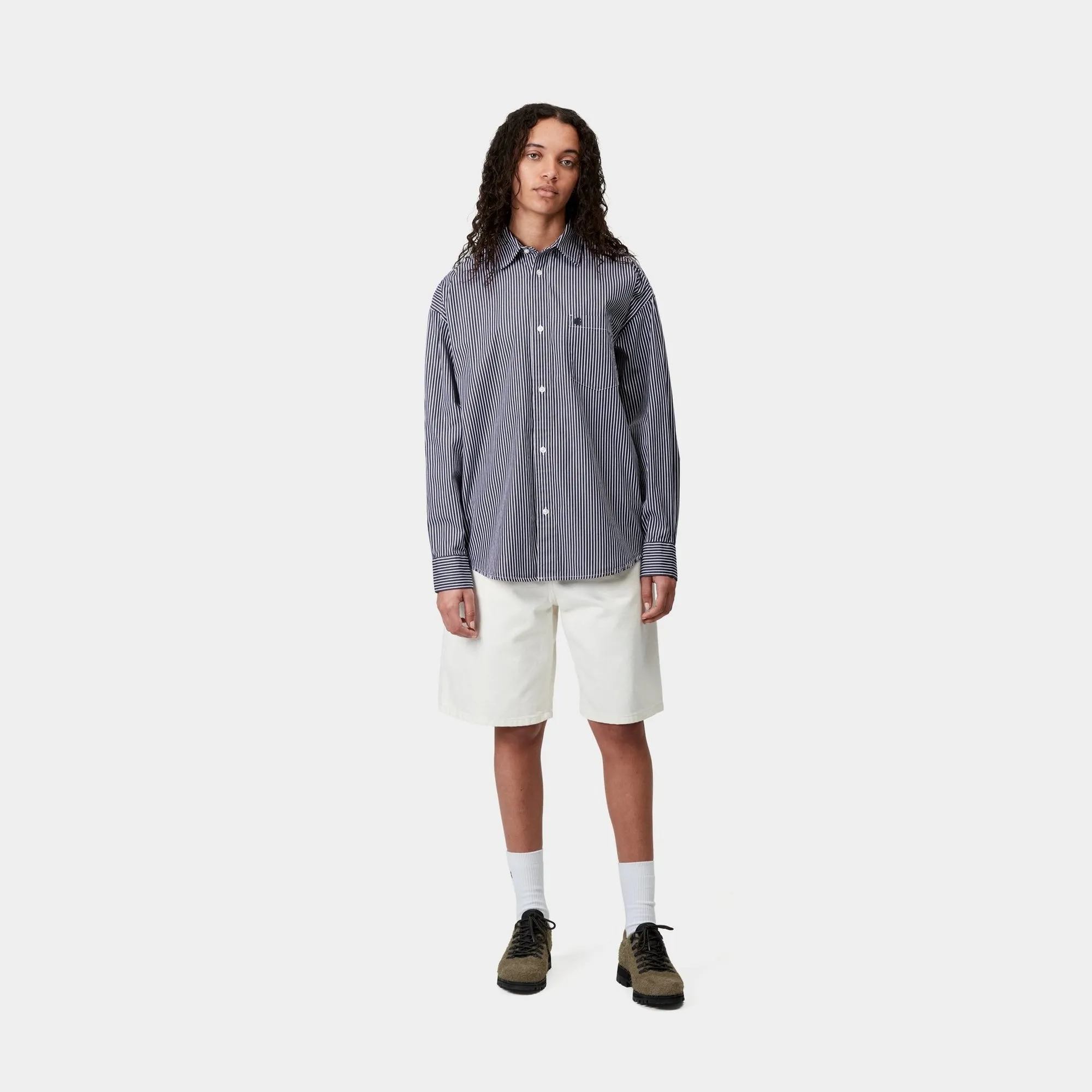 Arvin Stripe Shirt | Space / Space Carhartt WIP