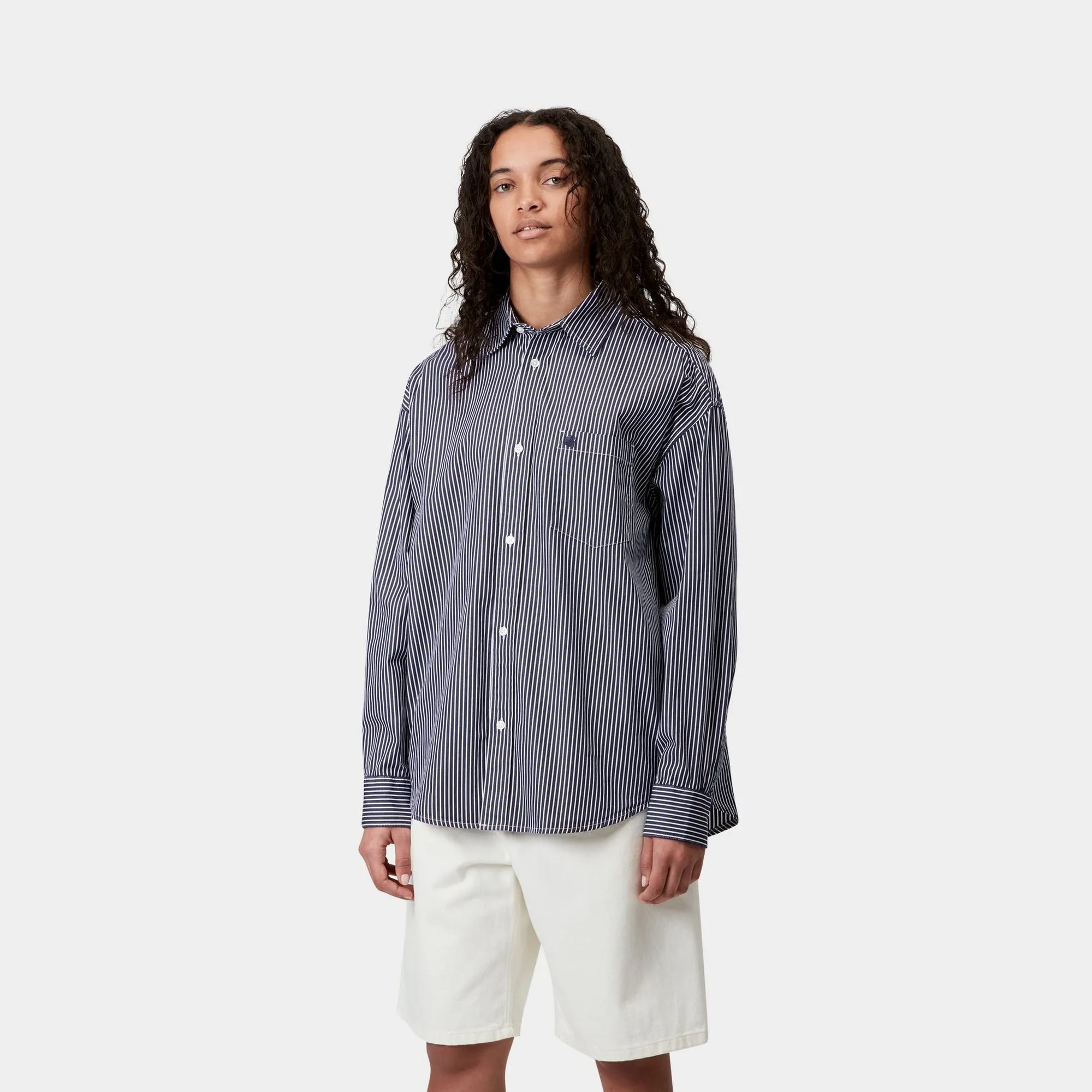Arvin Stripe Shirt | Space / Space Carhartt WIP