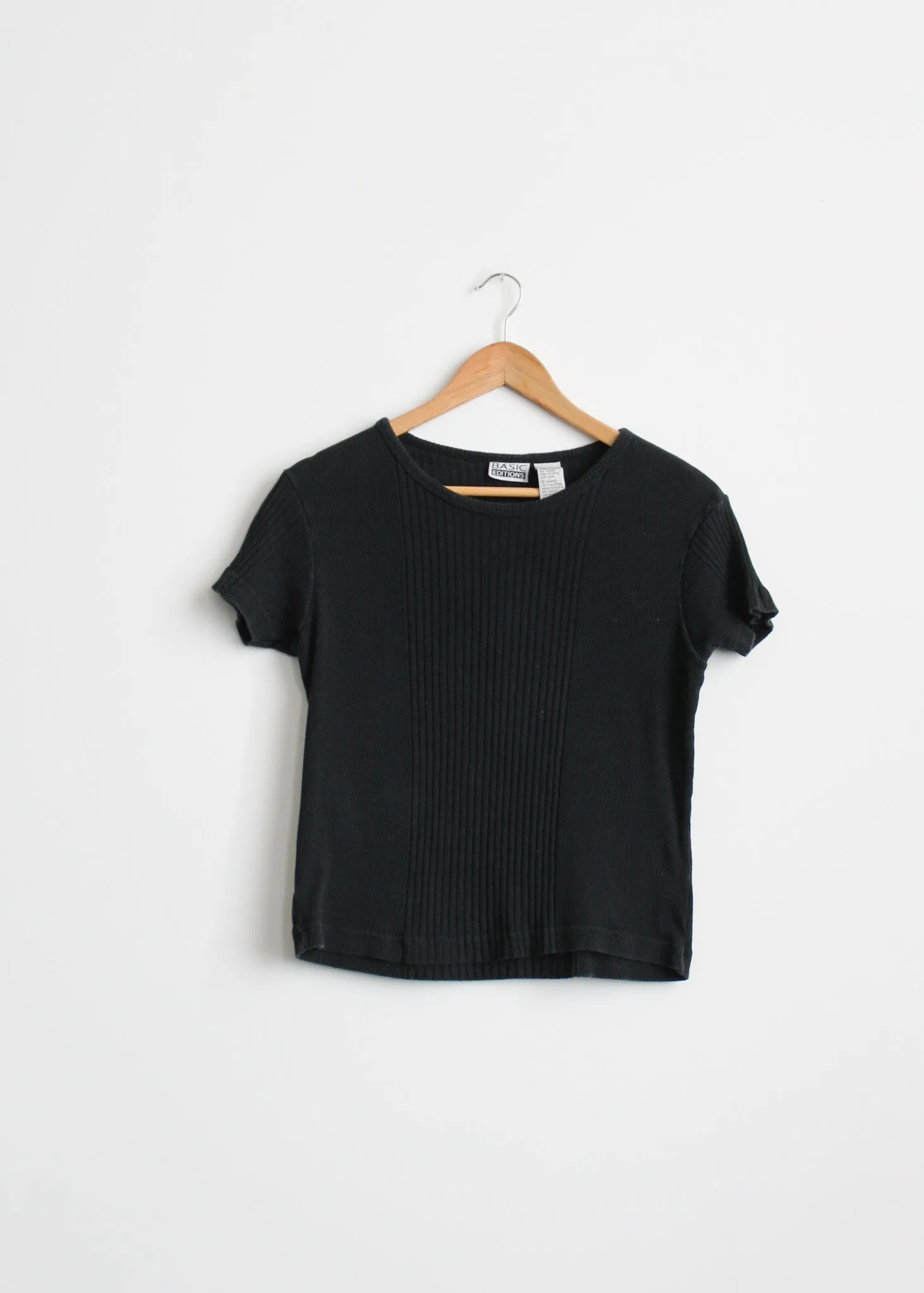 ash black cotton tee 1919 Vintage