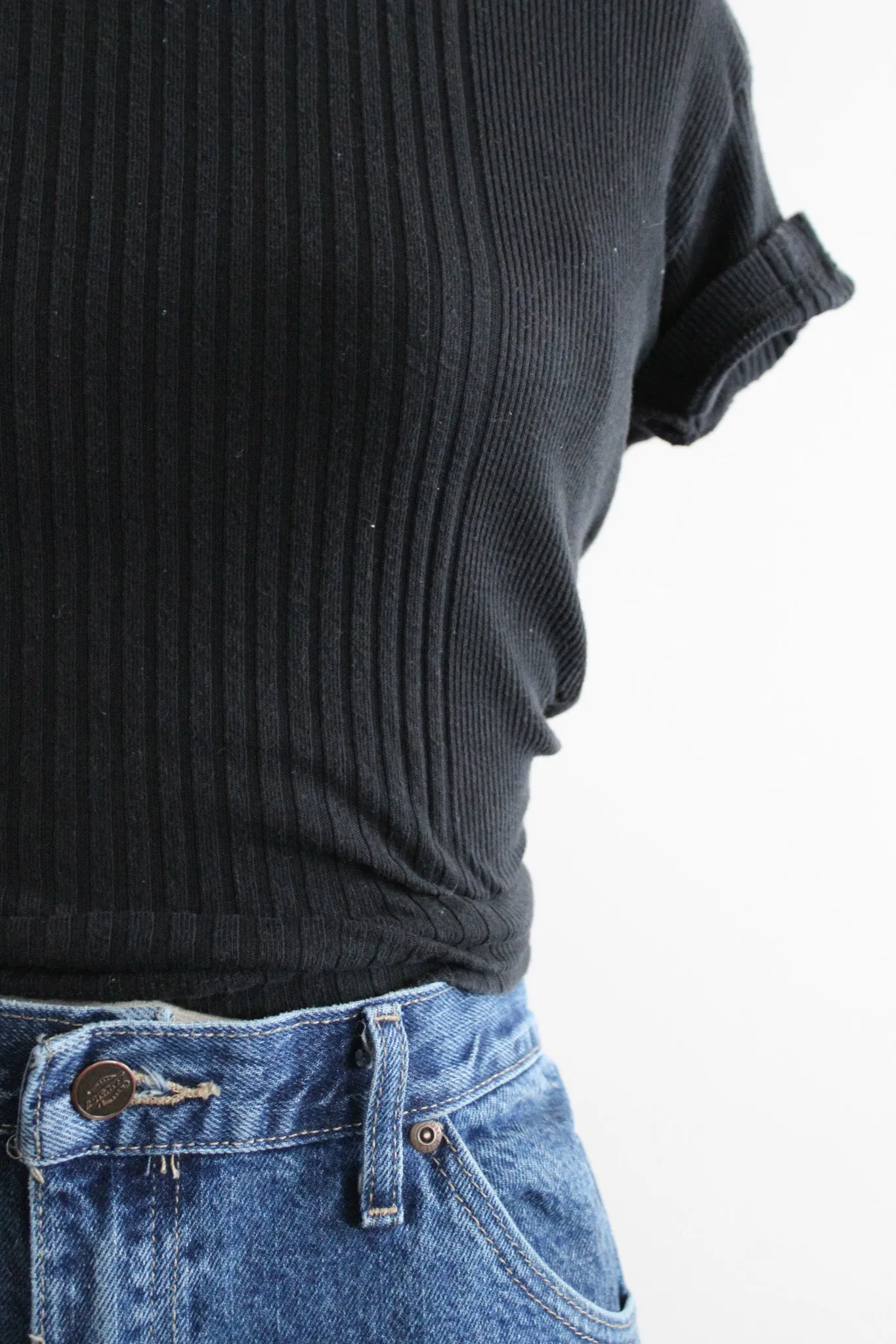 ash black cotton tee 1919 Vintage