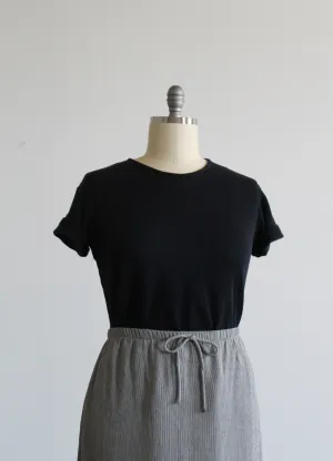 ash black textured tee 1919 Vintage