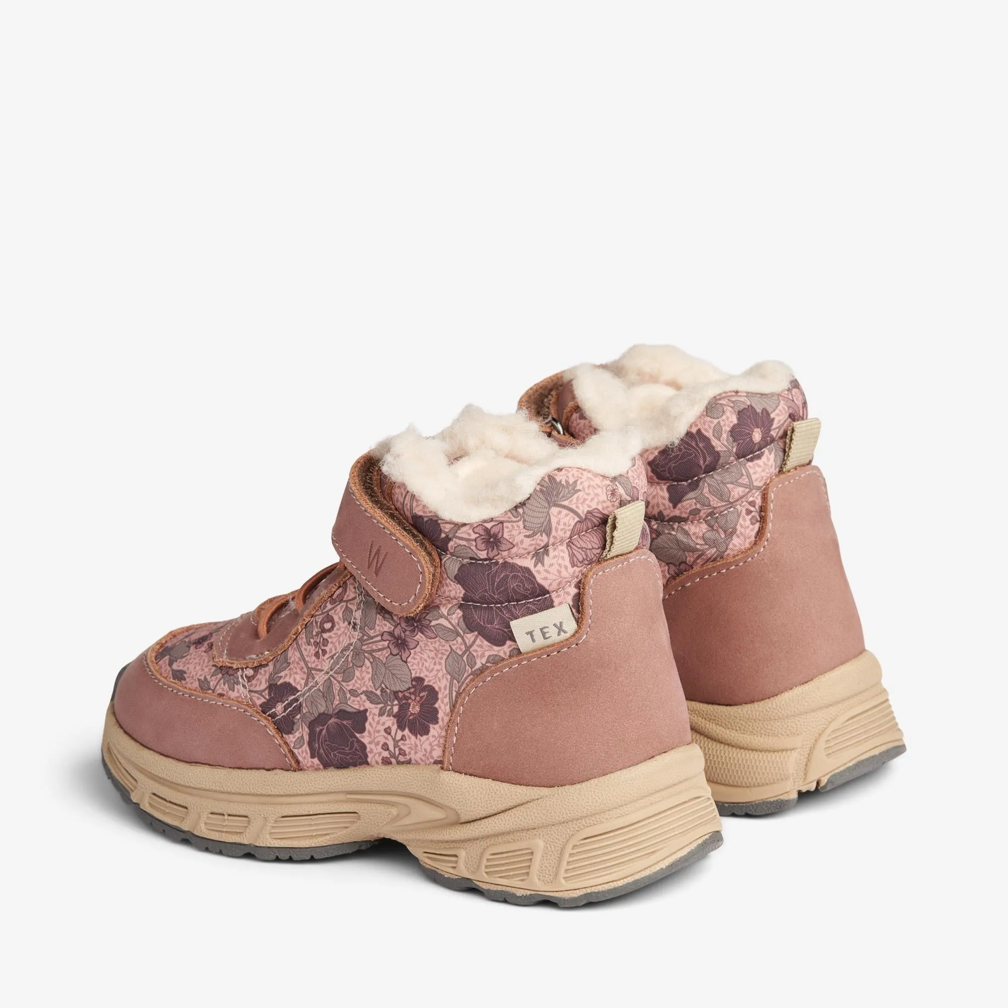 Astoni Velcro Tex Print - rose dawn flowers Wheat