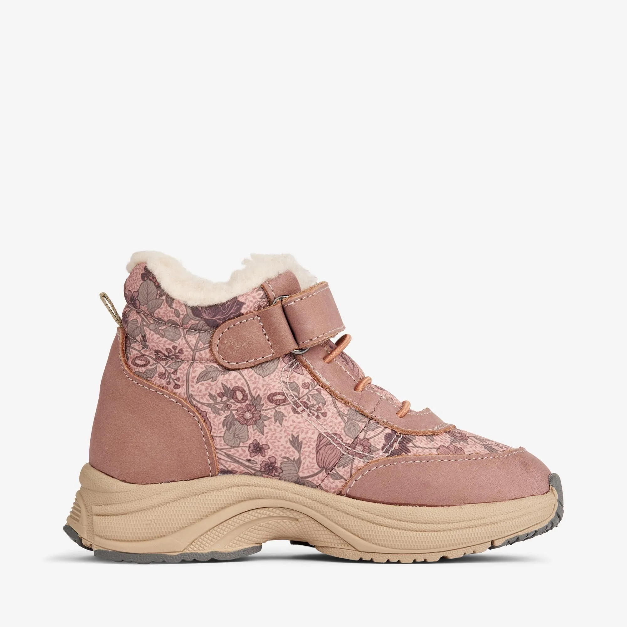 Astoni Velcro Tex Print - rose dawn flowers Wheat