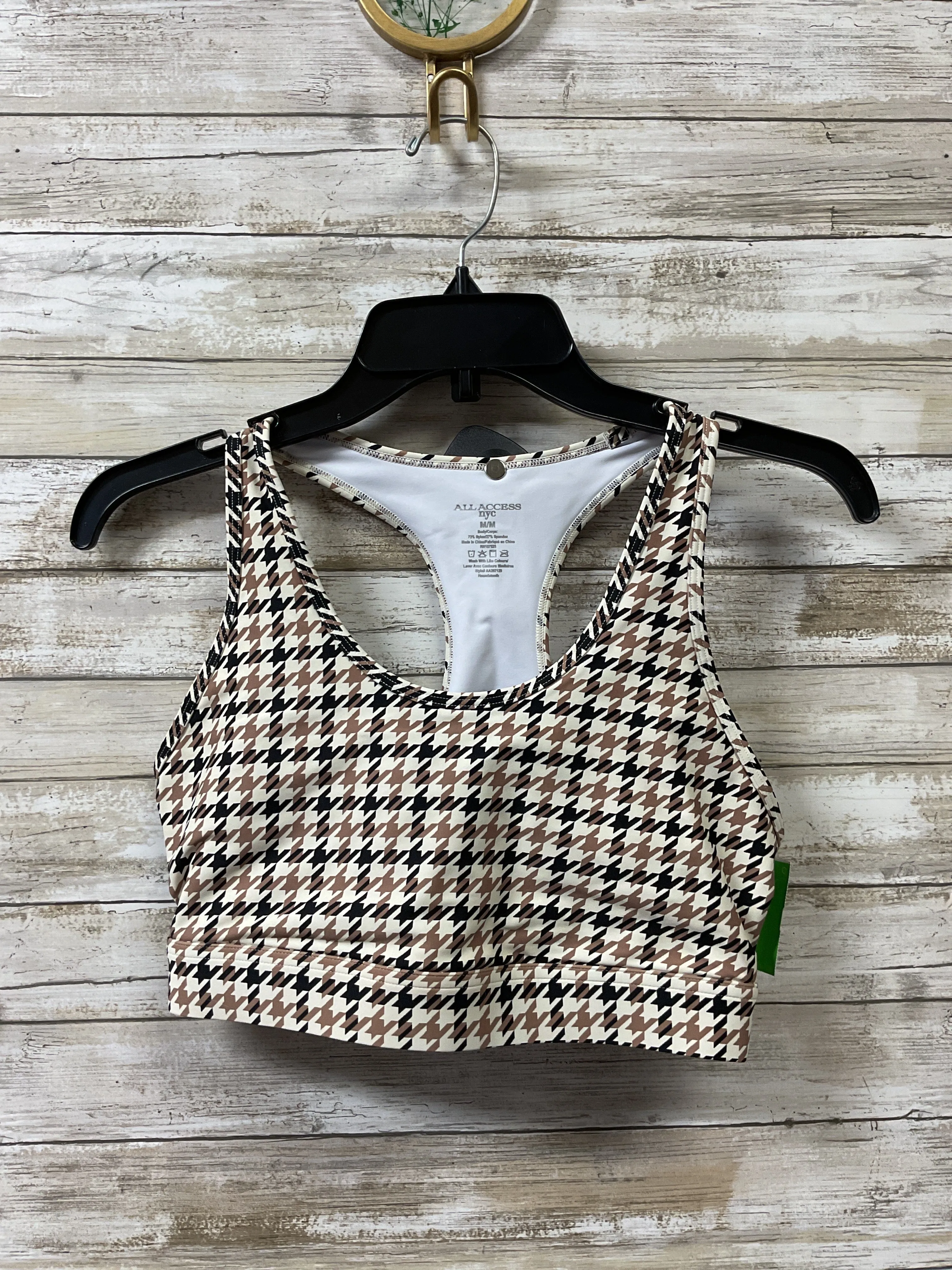 Athletic Bra By Clothes Mentor In Brown & Tan, Size:M