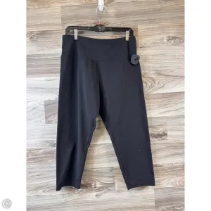 Athletic Capris By Clothes Mentor In Black, Size: L
