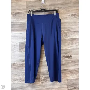 Athletic Capris By Clothes Mentor In Navy, Size: L