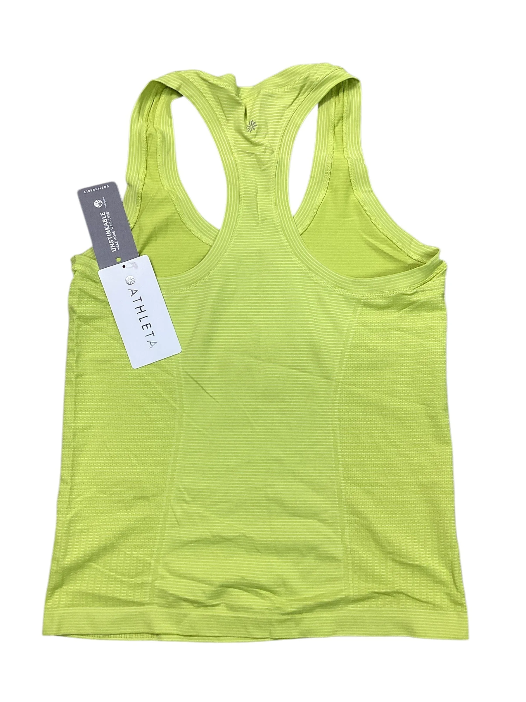 Athletic Tank Top By Athleta In Green, Size:M