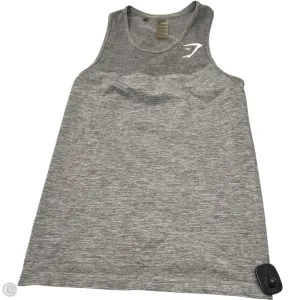 Athletic Tank Top By Gym Shark In Grey, Size: M