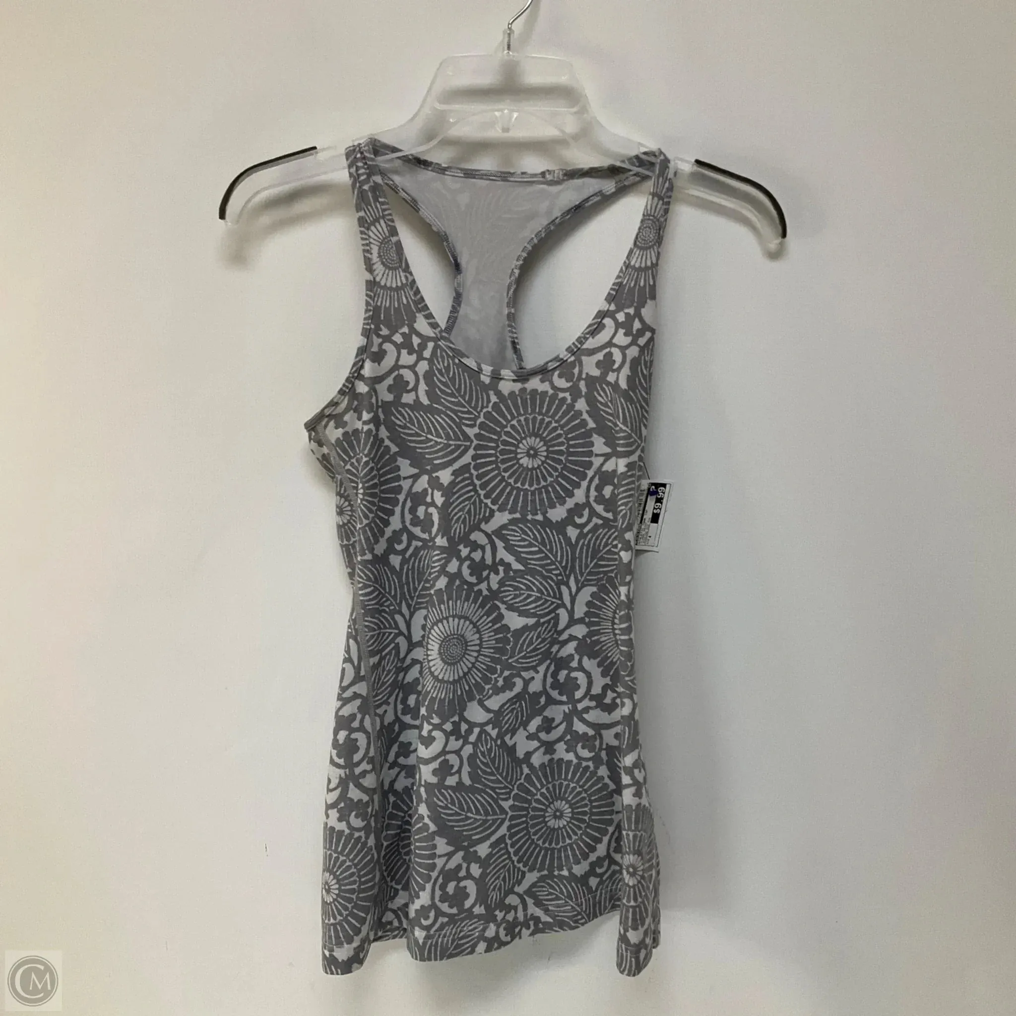 Athletic Tank Top By Lululemon In Floral Print, Size: 4