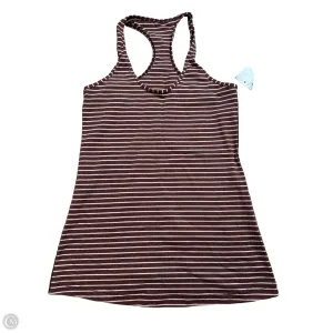 Athletic Tank Top By Lululemon In Maroon, Size: M