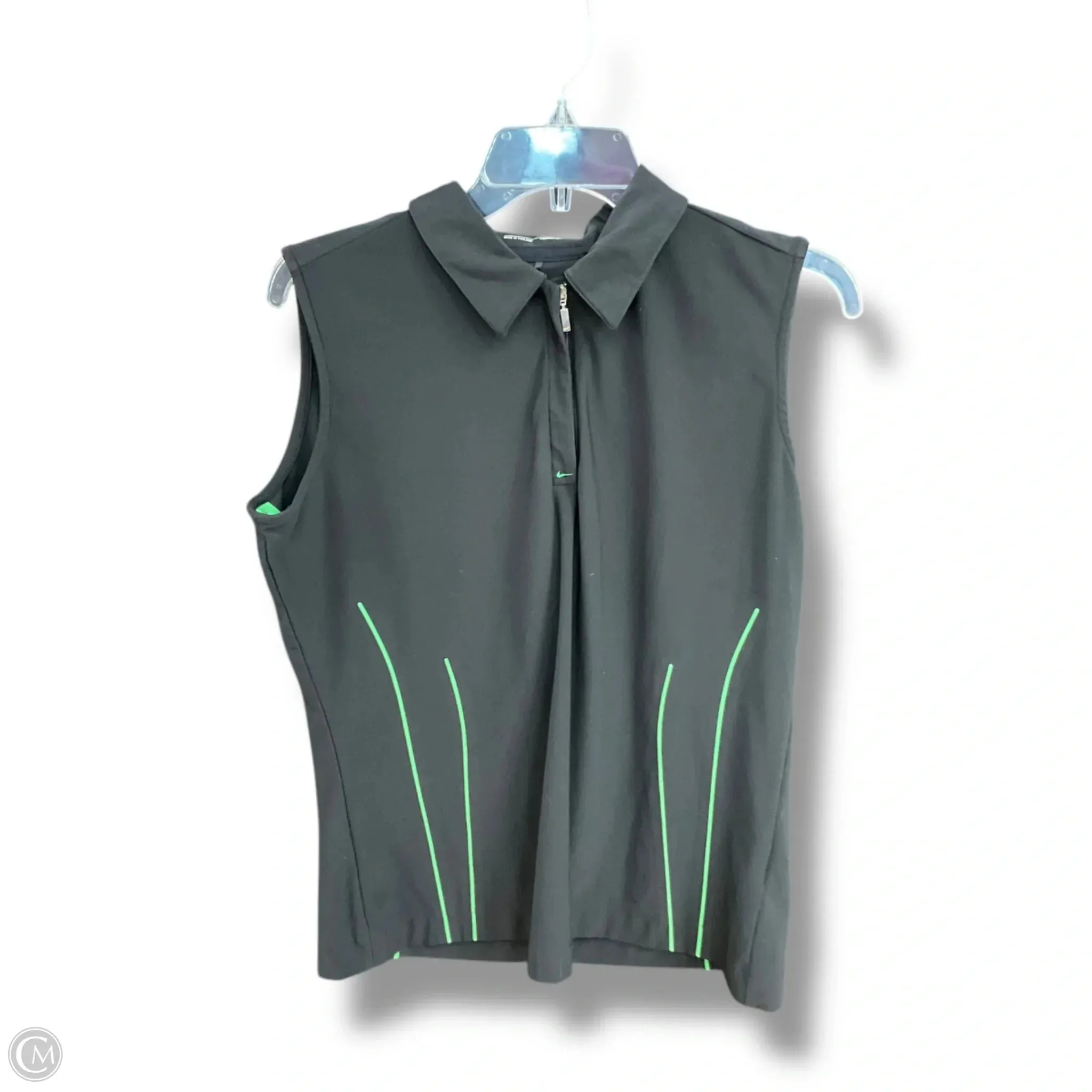 Athletic Tank Top By Nike Apparel In Black, Size: L