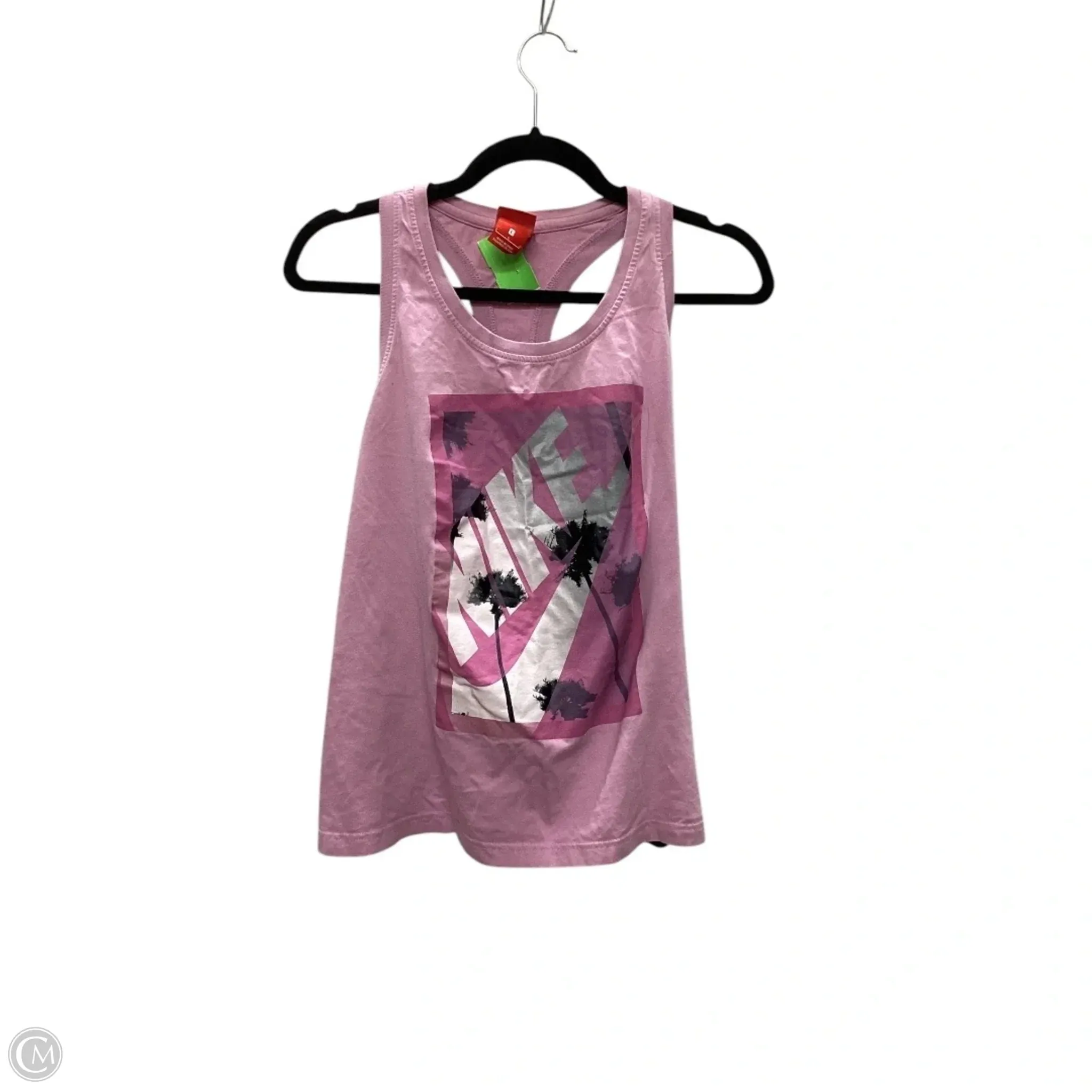 Athletic Tank Top By Nike Apparel In Pink, Size: L