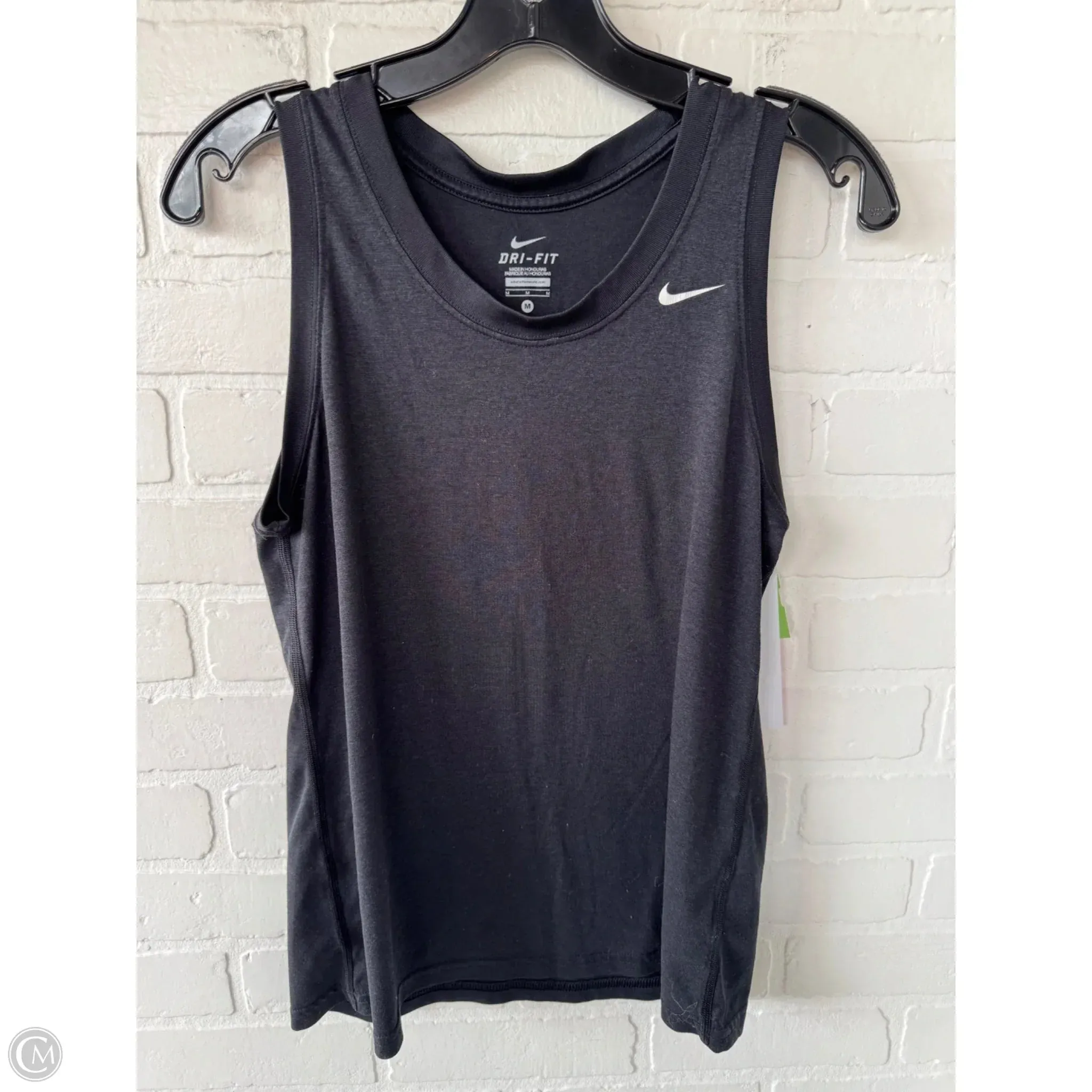 Athletic Tank Top By Nike In Black, Size: M