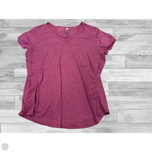 Athletic Top Short Sleeve By Clothes Mentor In Purple, Size: Xl