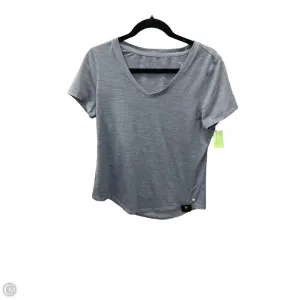 Athletic Top Short Sleeve By Layer 8 In Blue, Size: M