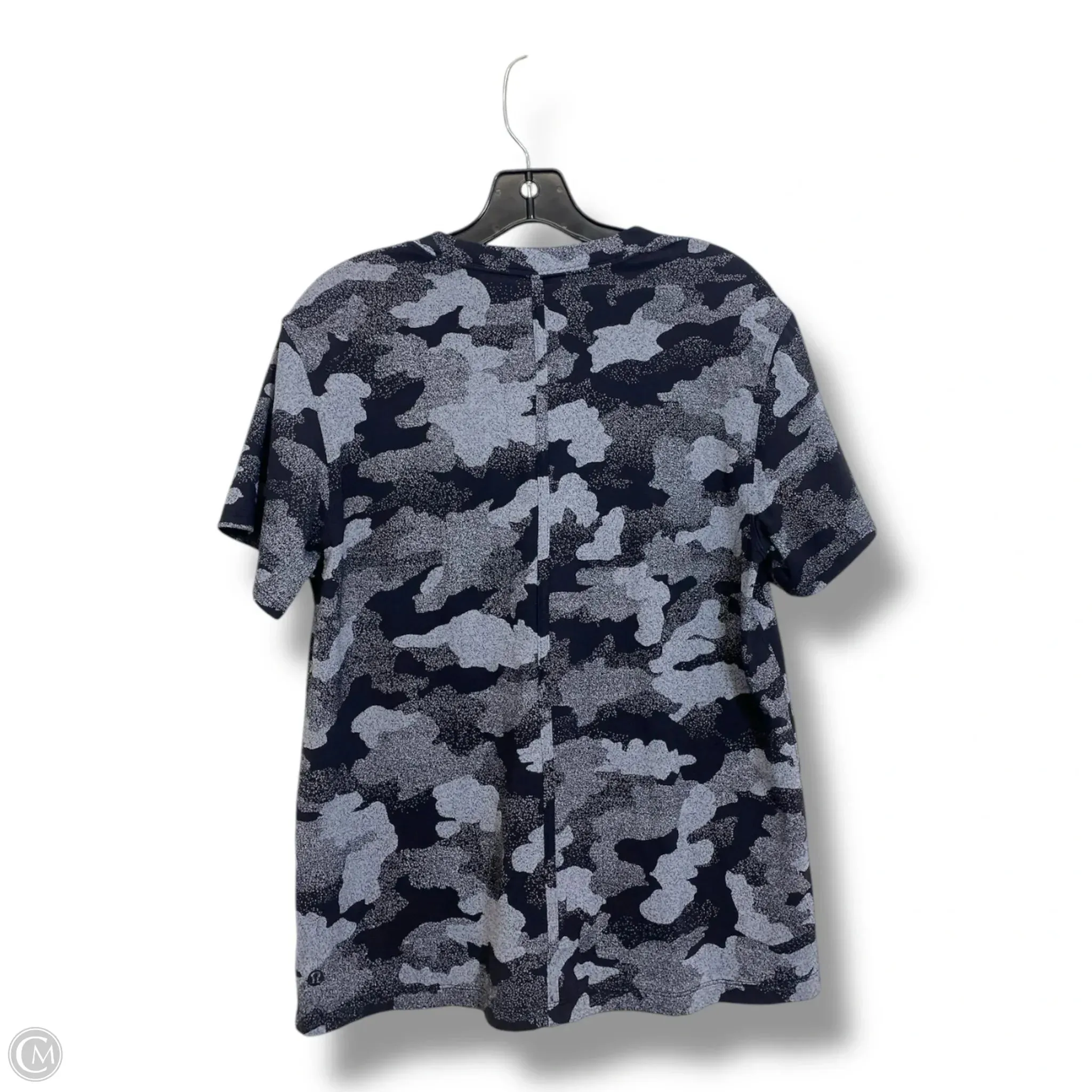 Athletic Top Short Sleeve By Lululemon In Black, Size: 4
