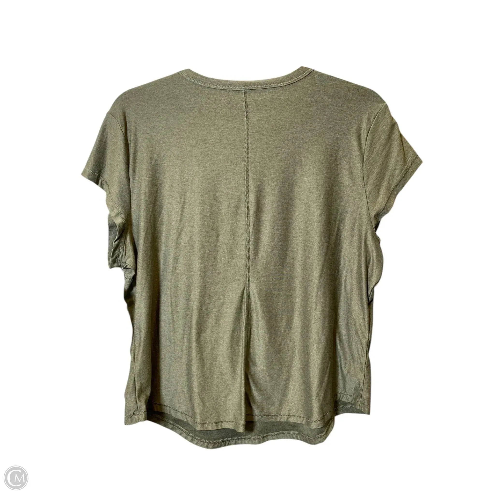 Athletic Top Short Sleeve By Old Navy In Green, Size: L