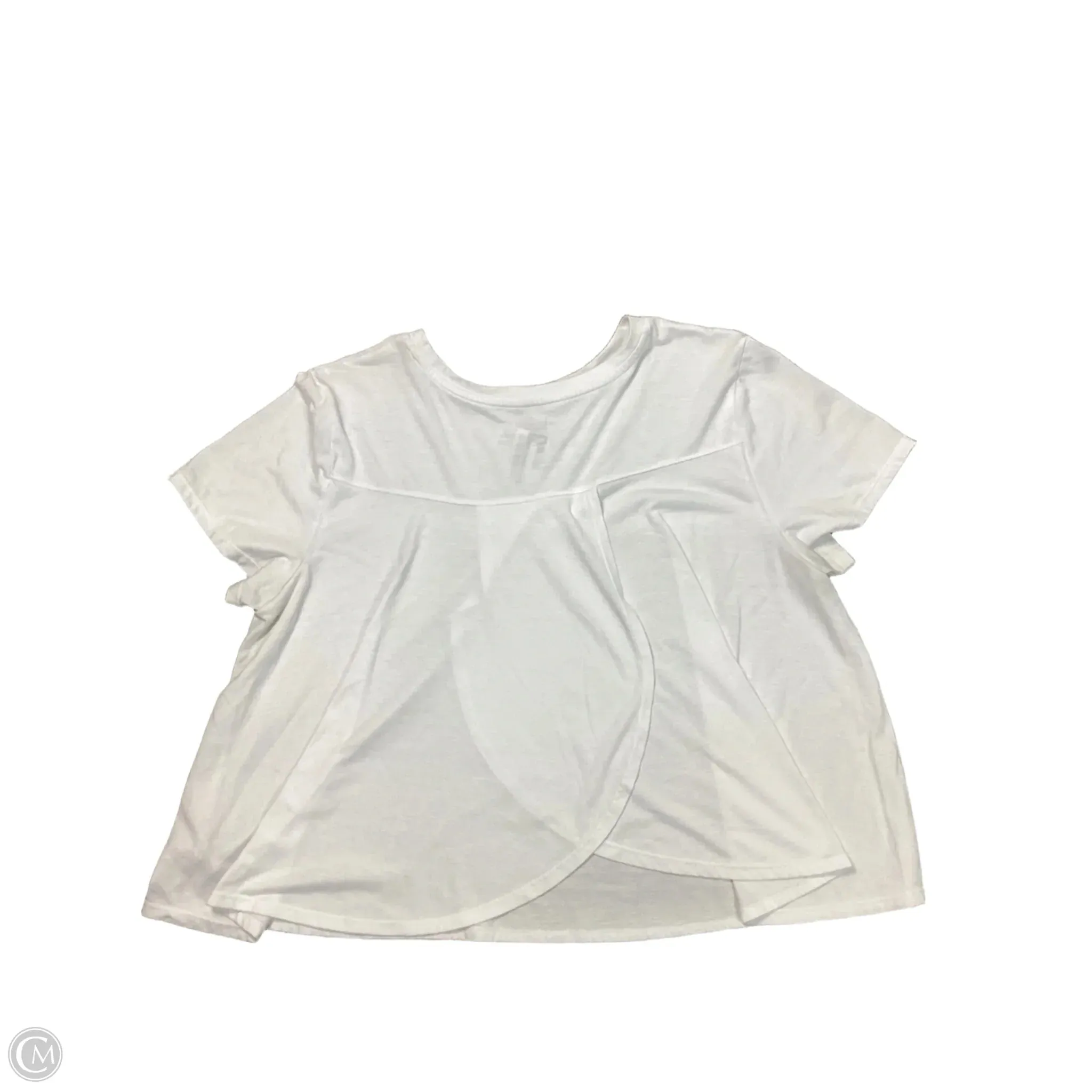Athletic Top Short Sleeve By Old Navy In White, Size: Xl