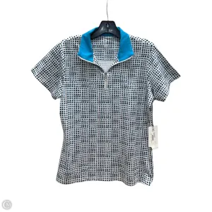 Athletic Top Short Sleeve By Tail In Blue & White, Size: M