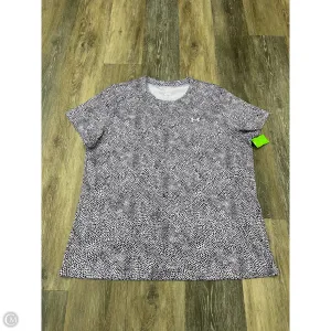 Athletic Top Short Sleeve By Under Armour In Purple, Size: Xl