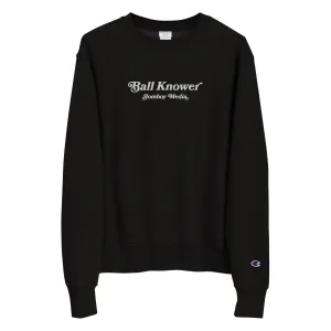BALL KNOWER | Embroidered Heavy Duty Crewneck