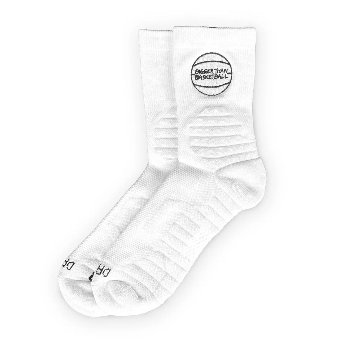 Basketball Performance Socks - White Bigger Than Basketball
