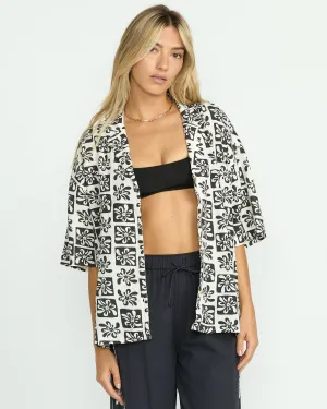 Beach Side Printed Short Sleeve Shirt - Black Sands Billabong