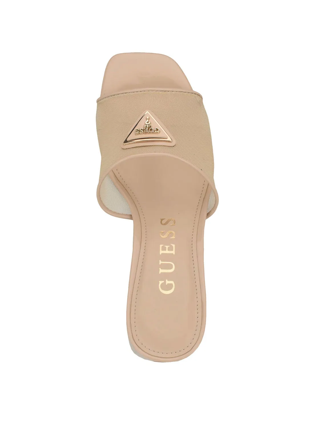 Beige Gable Block Heel Guess