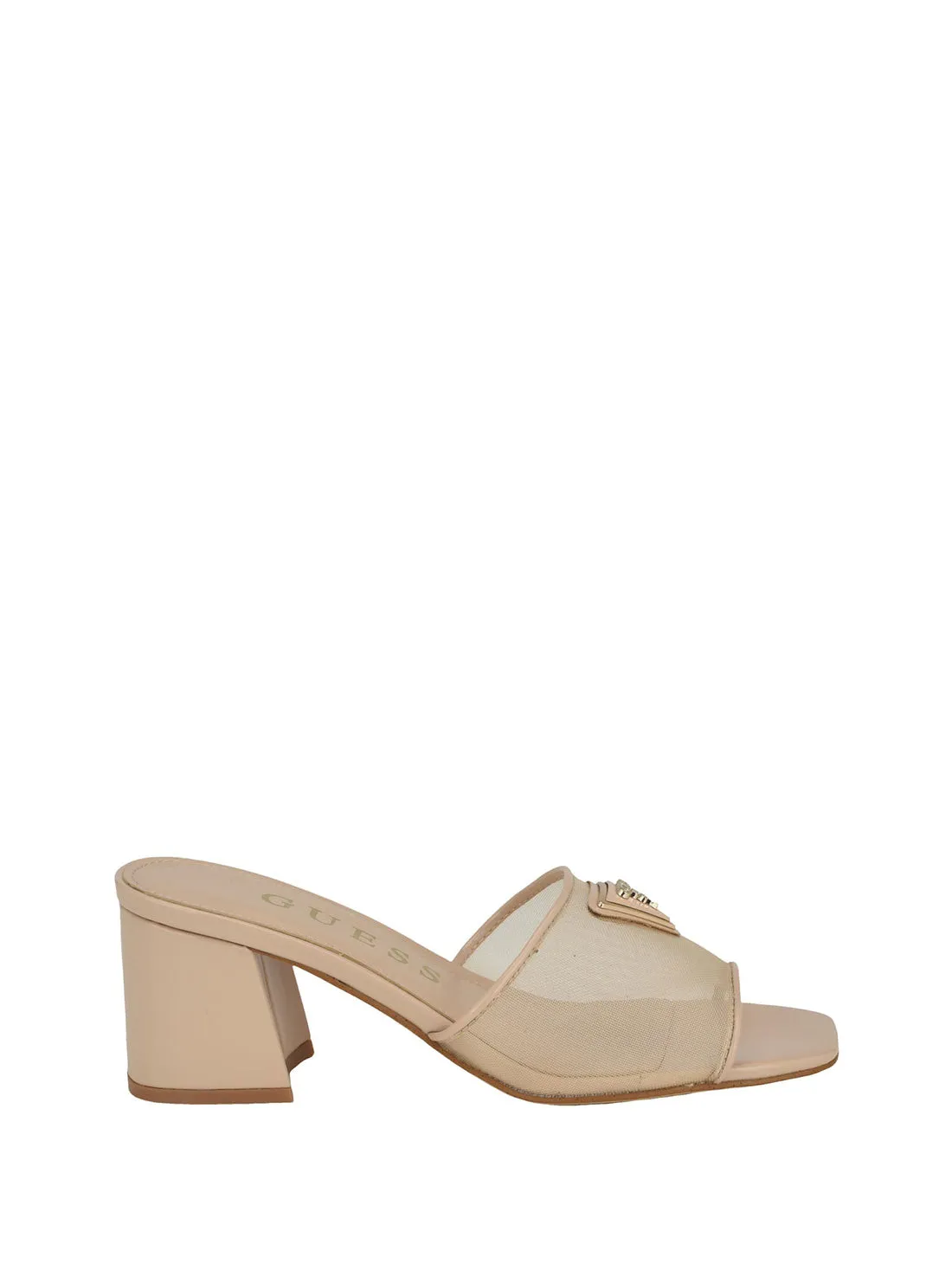 Beige Gable Block Heel Guess