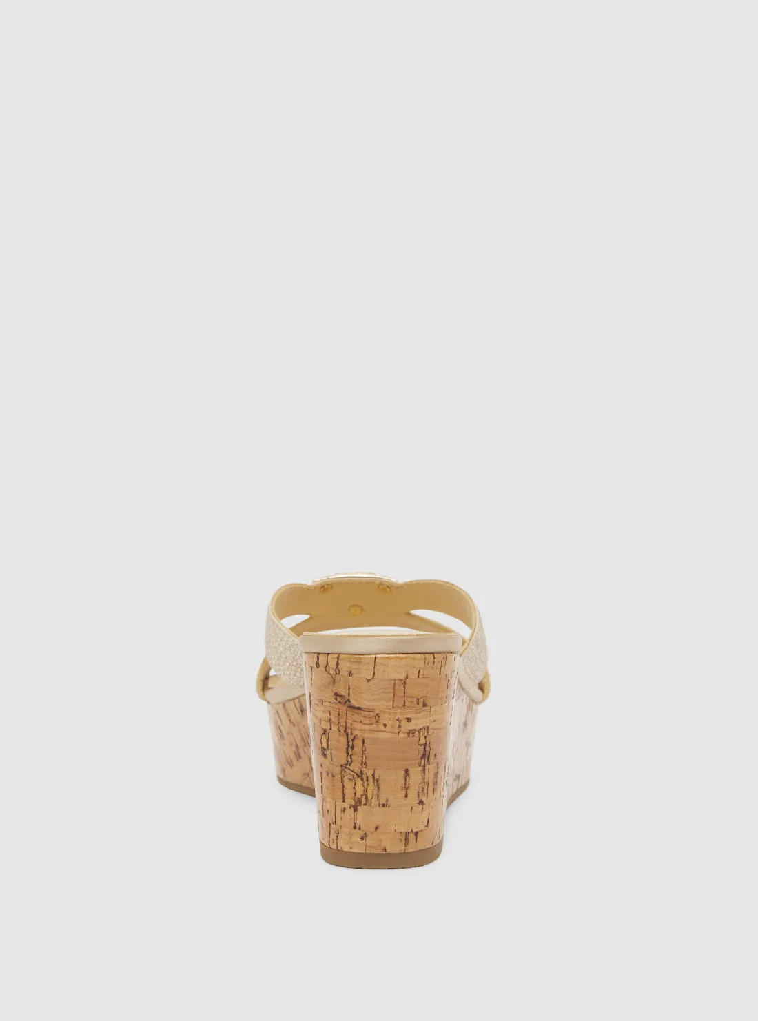 Beige Lonaa Platform Sandals Guess