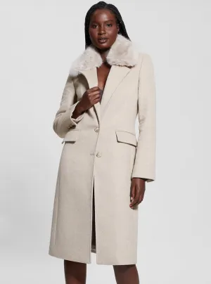 Beige Nancy Coat Guess