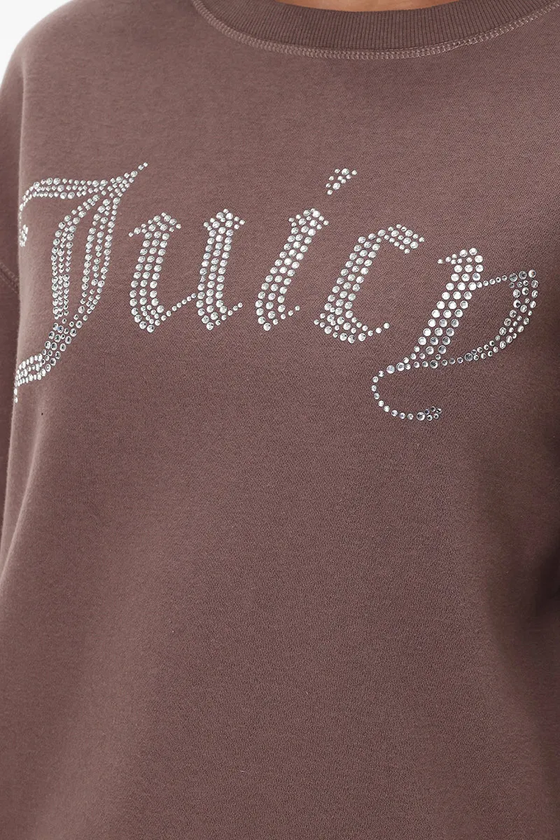 Big Bling Fleece Crewneck Pullover by Juicy Couture
