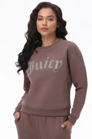 Big Bling Fleece Crewneck Pullover by Juicy Couture