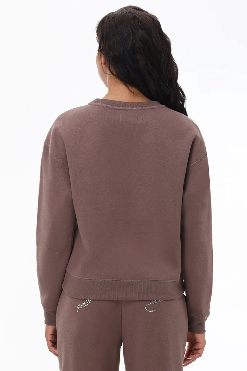 Big Bling Fleece Crewneck Pullover by Juicy Couture