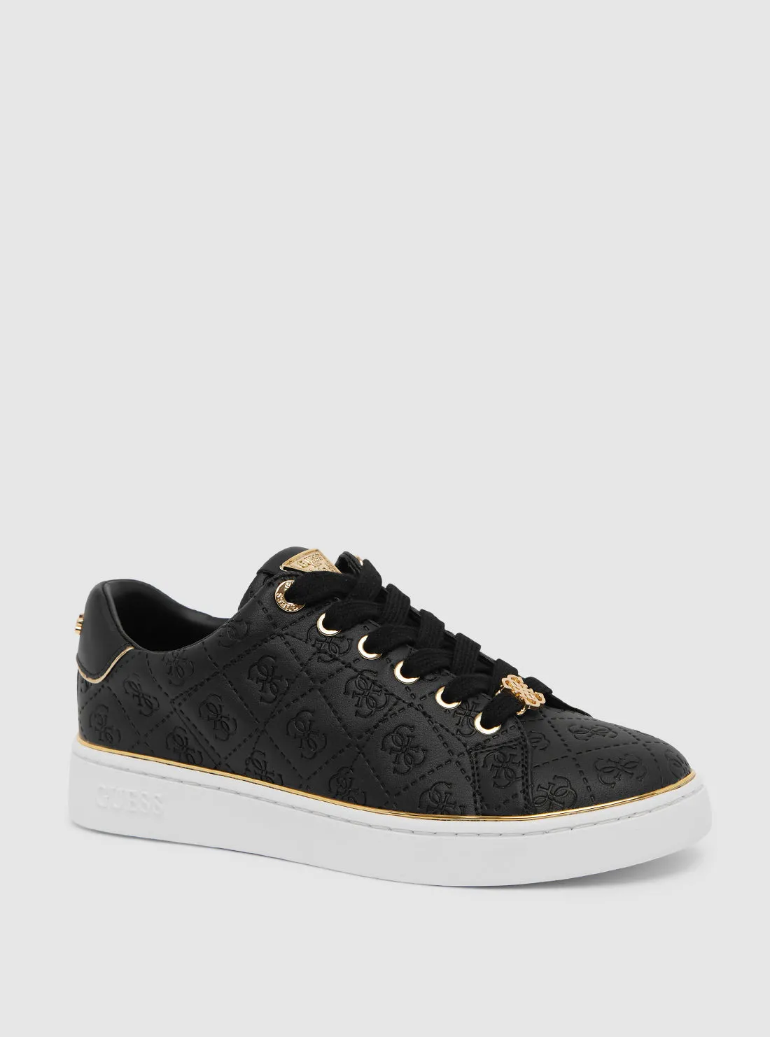 Black Beary Low-Top Sneakers Guess
