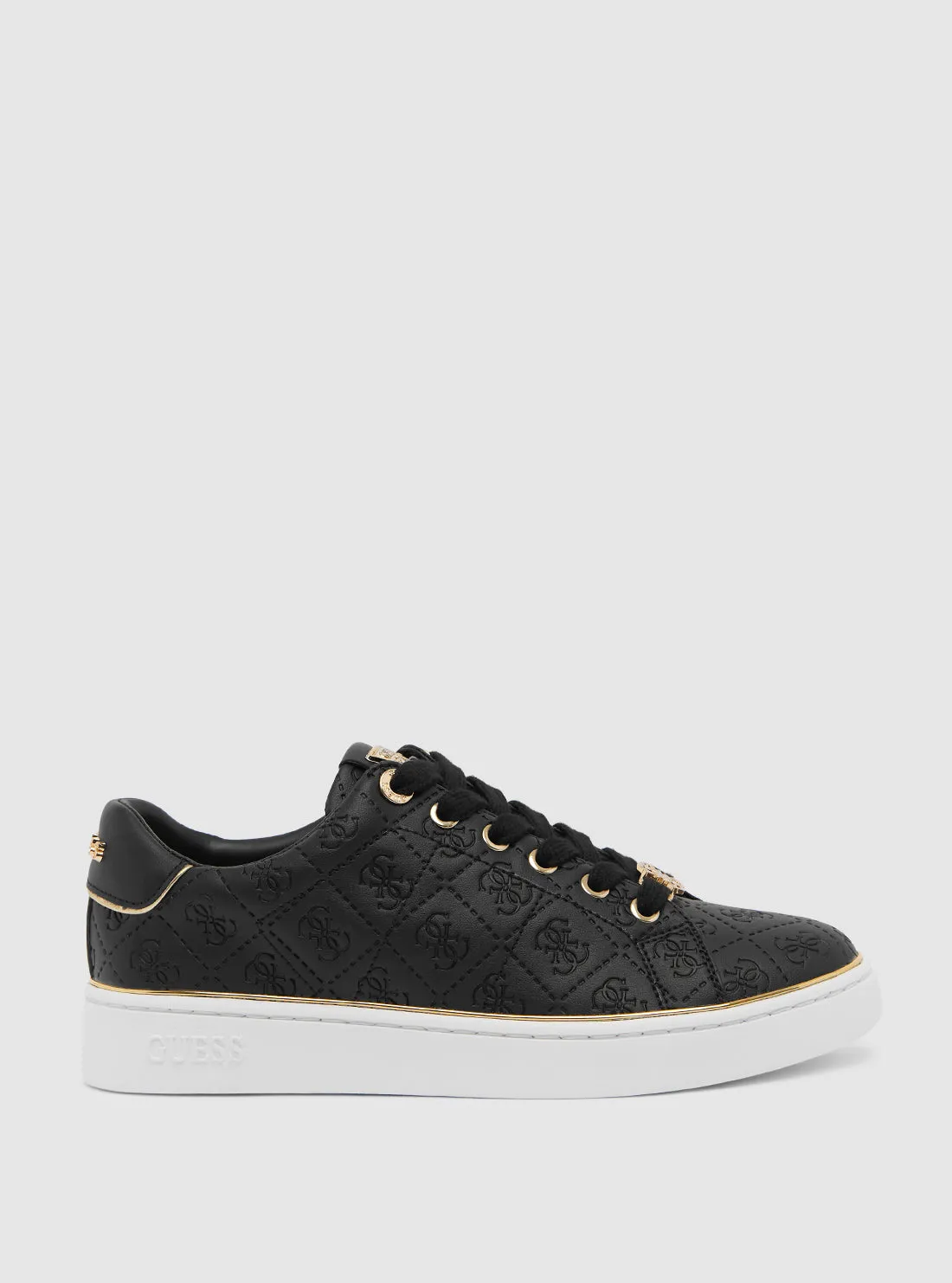 Black Beary Low-Top Sneakers Guess