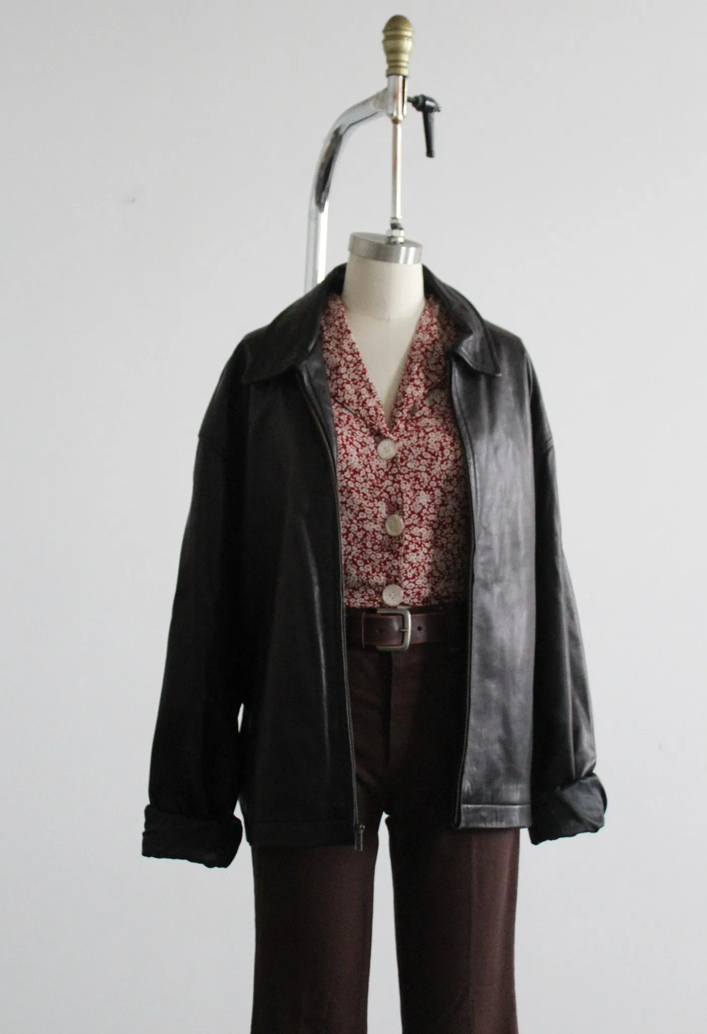 black leather jacket 1919 Vintage